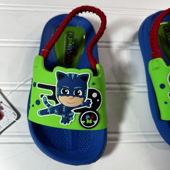 PJ Masks Little Boys Toddlers Size 5-6 Slide Sandals NWT - Picture 6 of 7